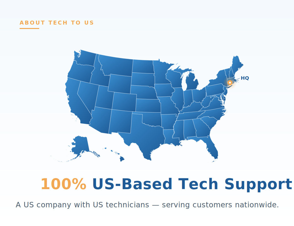 US Support, By US Techs